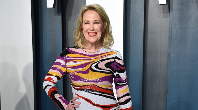 FILE - Catherine O'Hara, star of "Schitt's Creek," appears at the Vanity Fair Oscar Party in Beverly Hills, Calif., on Feb. 9, 2020. (Photo by Evan Agostini/Invision/AP, File)