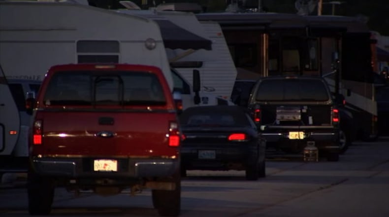 Evacuees fleeing Florida and the threat of Hurricane Irma find shelter in the Atlanta area in September 2017.