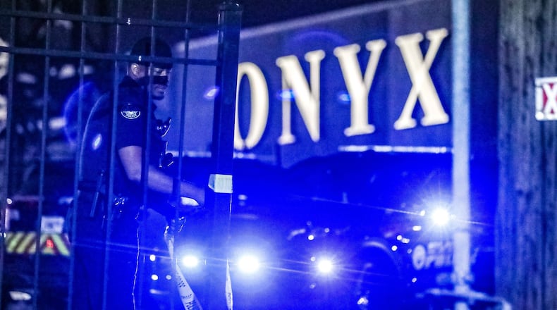 Police are investigating a shooting and fight at the Onyx Gentleman's Club in northeast Atlanta on Thursday morning.