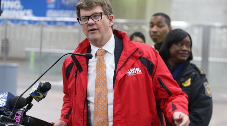 MARTA General Manager and CEO Jeffrey Parker said the transit agency is planning a substantially sized operations and maintenance facility for Clayton County. EMILY HANEY / EMILY.HANEY@AJC.COM