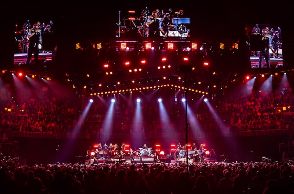 Bruce Springsteen and the E Street Band play for a sold-out crowd Saturday, May 2, 2026, at State Farm Arena in Atlanta. (Ryan Fleisher at the AJC)