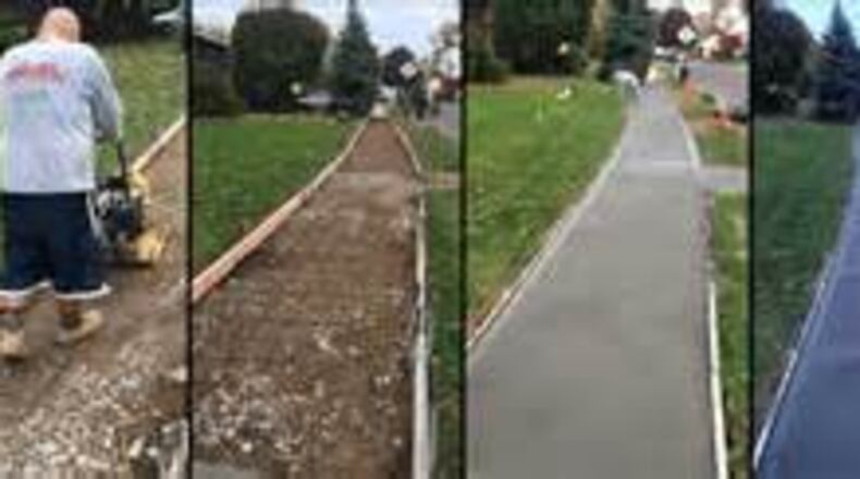 New sidewalks will be added as well as new street lamps as part of the Hapeville improvement project.