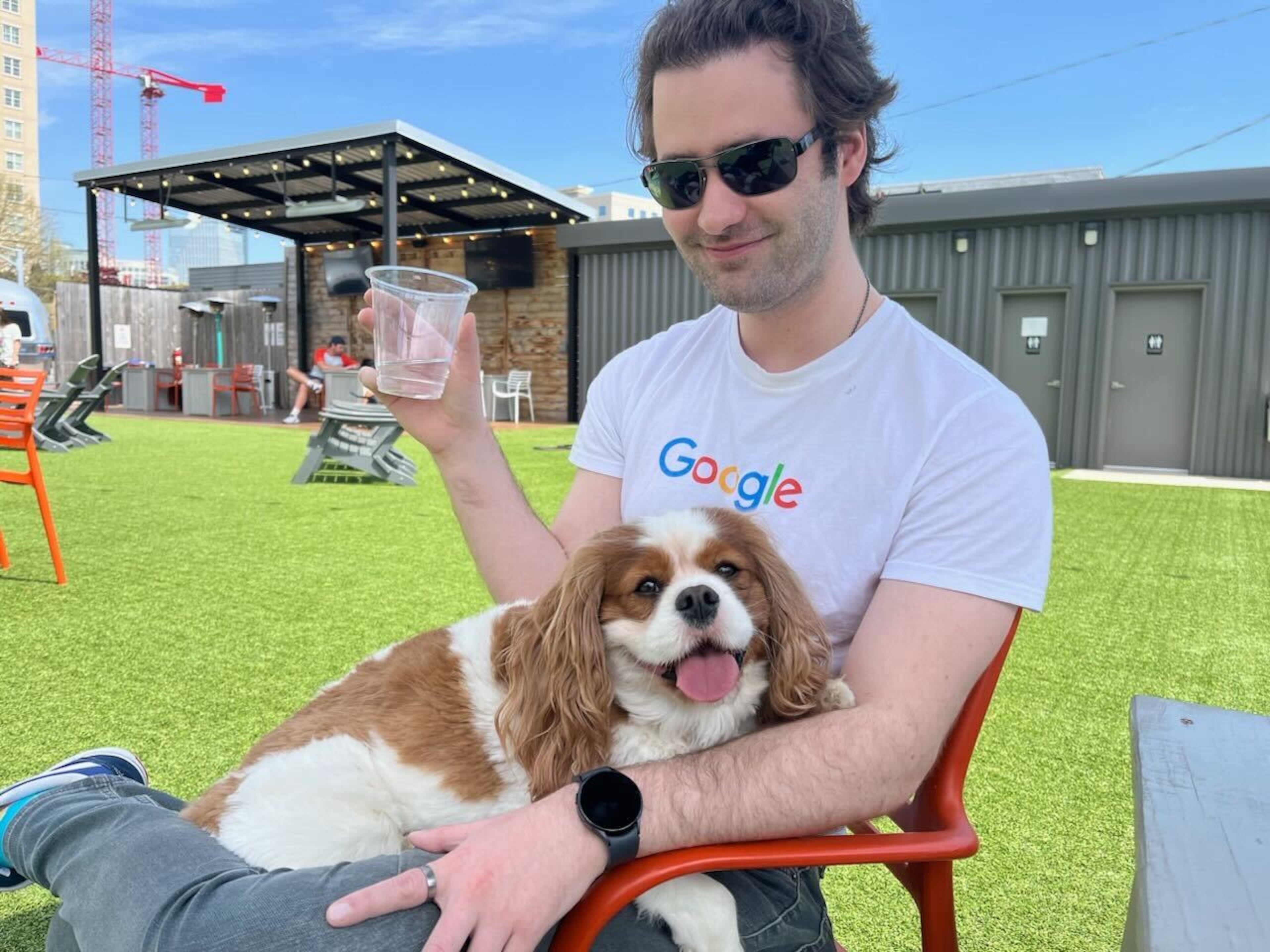 Harrison Parker is seen with his dog, Henry. (Courtesy of Harrison Parker)