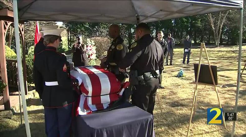 Gwinnett County says goodbye to K-9 Blue with memorial service