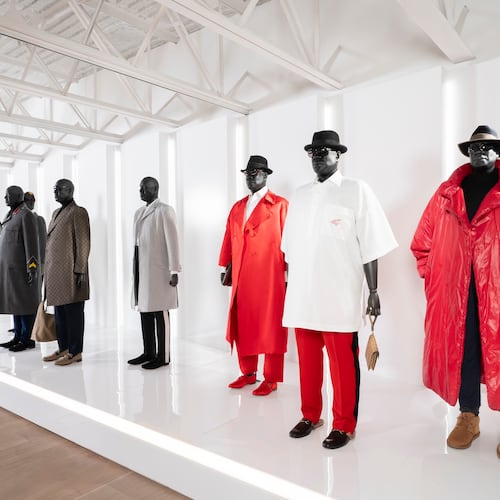 Mannequins made in André Leon Talley's image were specially made for the “Style is Forever” exhibition at SCAD Fash Museum of Fashion + Film. (Courtesy of SCAD)
