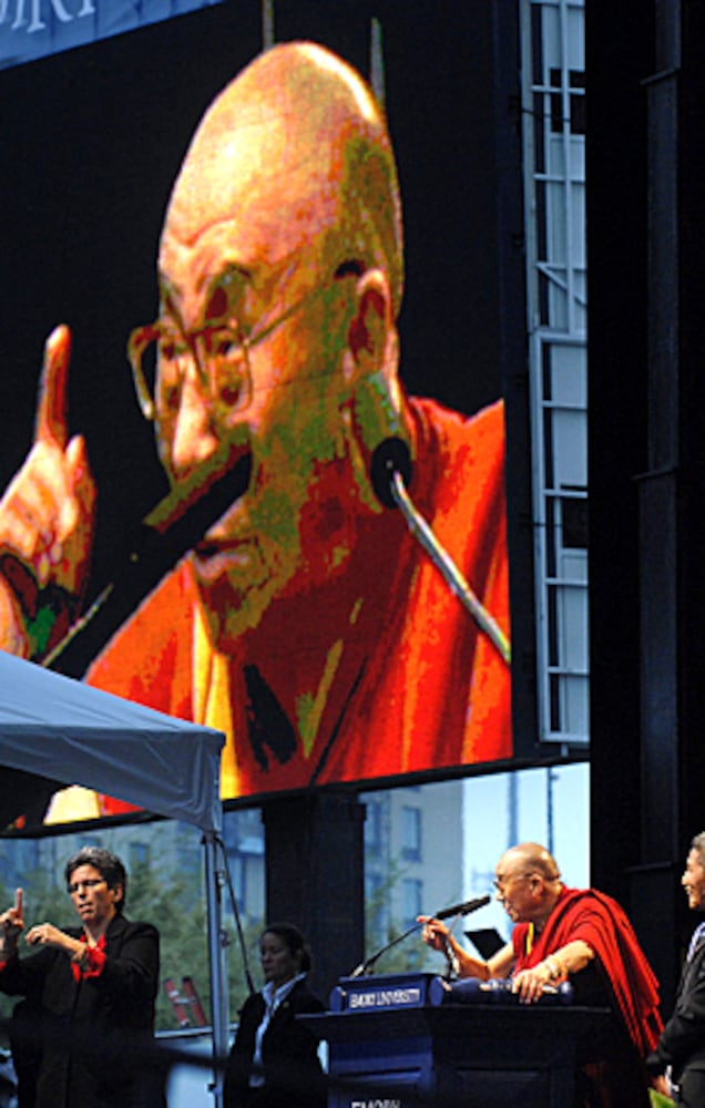 Dalai Lama at Centennial Olympic Park
