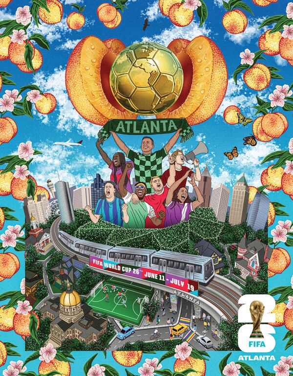 Atlanta's poster for the 2026 World Cup.
