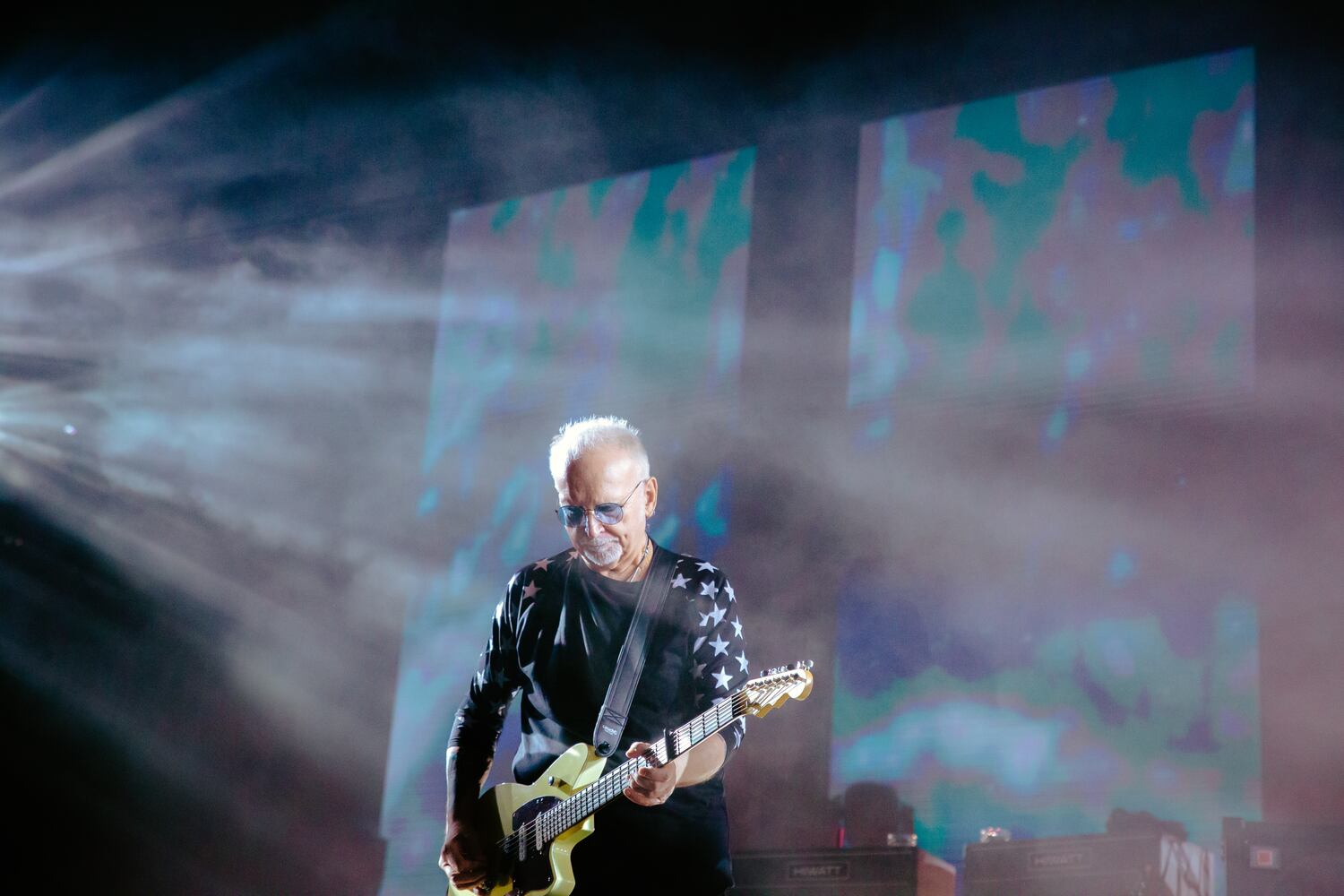 The Cure performs to an excited crowd at the State Farm Arena on June 27, 2023. (Sophie Harris for The Atlanta Journal-Constitution).
