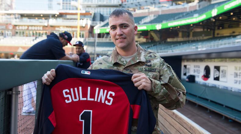 ATLANTA, GA - MAY 02: Field guests pose for photos before the game against the New York Mets at SunTrust Park on May 02, 2017 in Atlanta, Georgia. The Braves won the game 9-7. (Photo by Logan Riely/Beam Imagination/Atlanta Braves/Getty Images) *** Local Caption ***