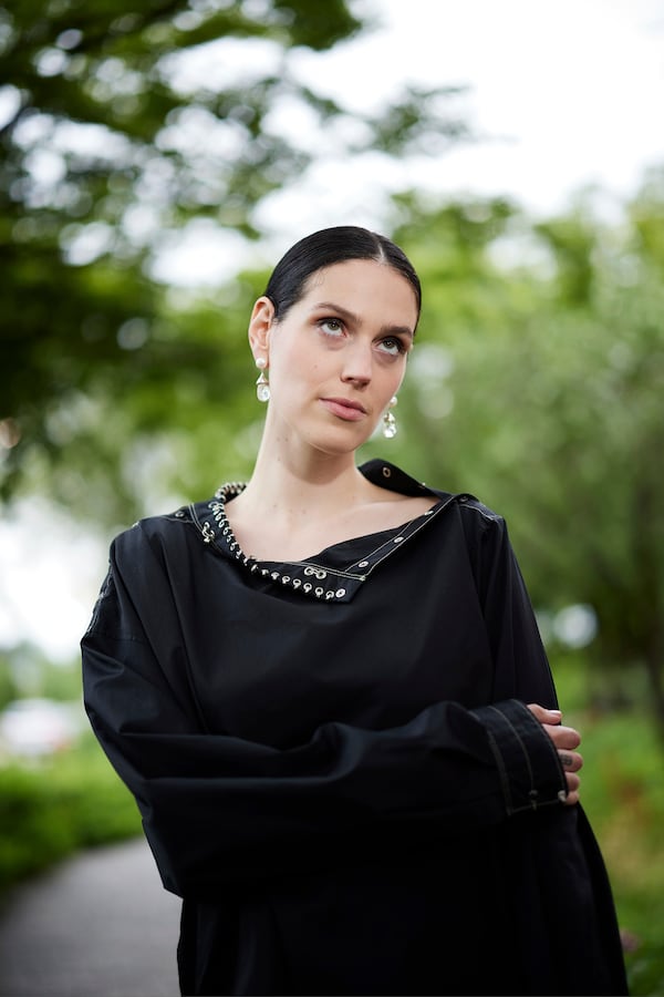 Actor-director Eva Victor poses for a portrait to promote "Sorry, Baby" on Monday, June 16, 2025, in New York. (Photo by Matt Licari/Invision/AP)