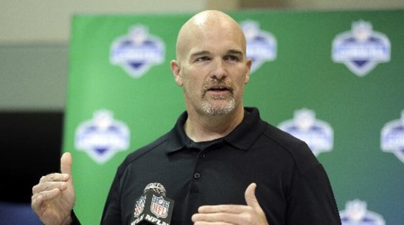 Dan Quinn's Falcons don't need much. (AP Photo/Michael Conroy)