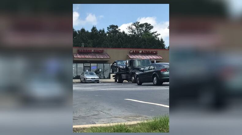 This car was taken as evidence after a deadly shooting at a  shopping plaza in DeKalb County.