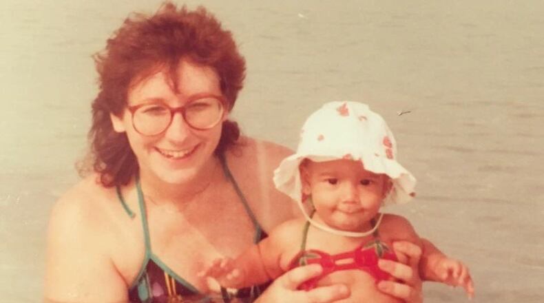 Author Susan Marquez with her daughter, Nicole, at the beach. CONTRIBUTED