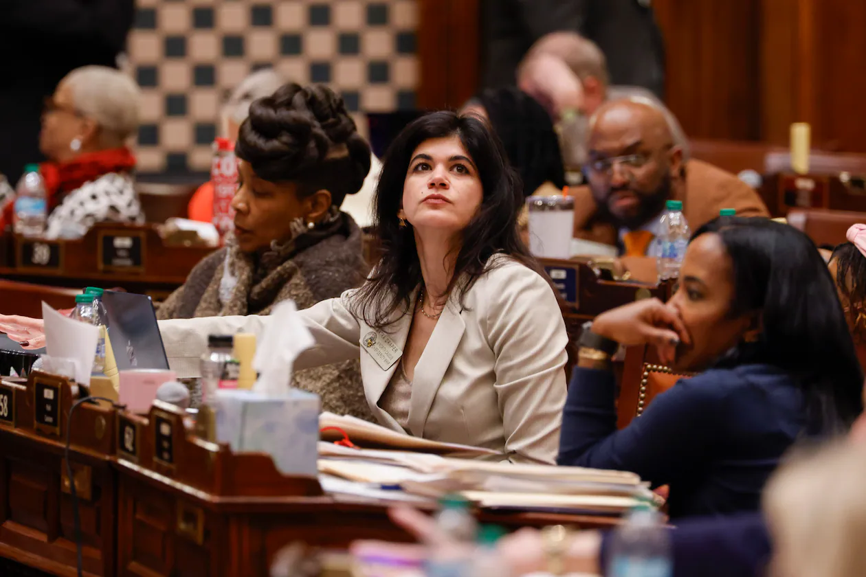 State Rep. Saira Draper, D-Atlanta, at the state Capitol in Atlanta last month. (Arvin Temkar/AJC)