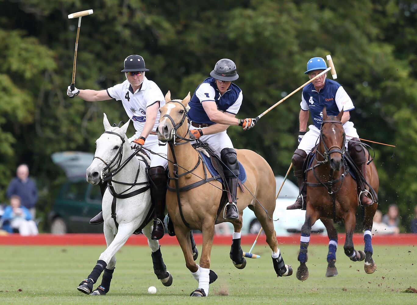 Kate and Prince George watch polo