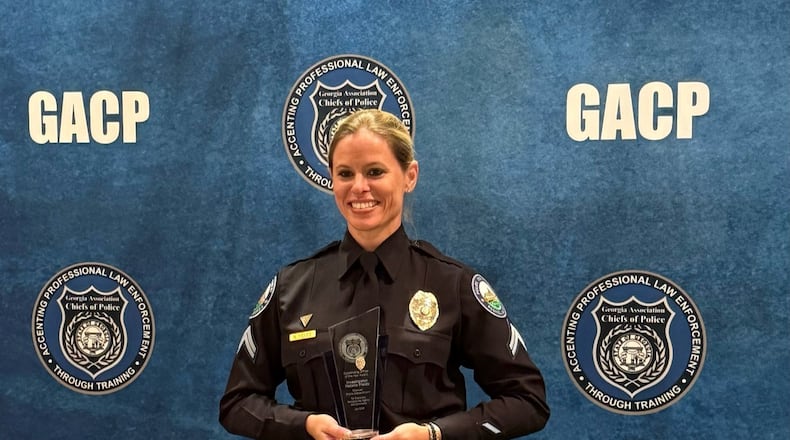 Roswell police Detective Natalie Fields won Georgia's 2024 Outstanding Officer of the Year award.