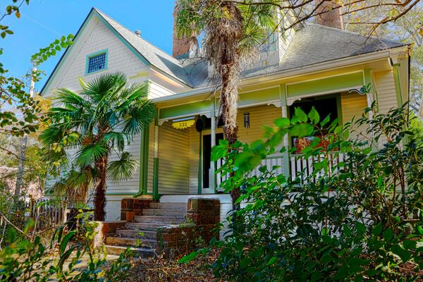 532 Boulevard SE is another home on this year’s Grant Park Candlelight Tour of Homes. As legend tells it, a glass structure that sits beside the main home was built to house a domestic squirrel. (Courtesy of Grant Park Candlelight Tour of Homes)