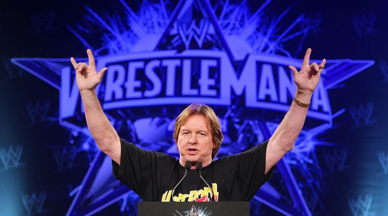 NEW YORK - MARCH 31: "Rowdy" Roddy Piper attends the WrestleMania 25th anniversary press conference at the Hard Rock Caf? on March 31, 2009 in New York City. (Photo by Andrew H. Walker/Getty Images)