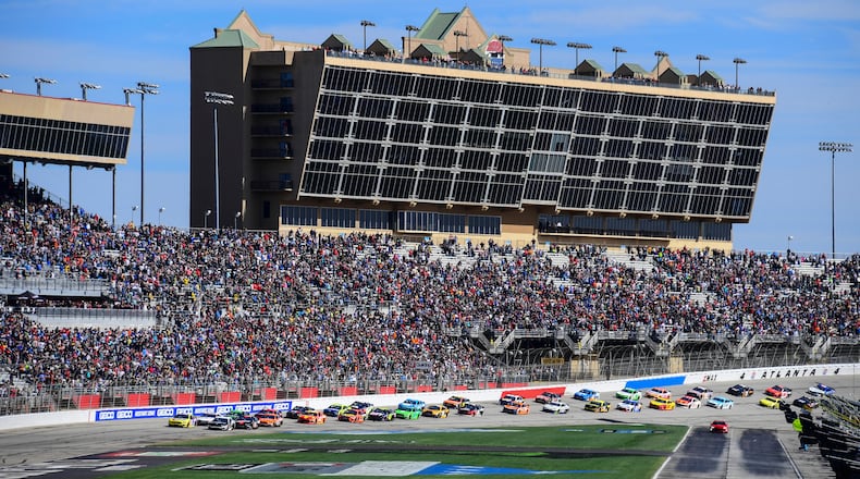 Races at Atlanta Motor Speedway in Hampton, Ga., have been called off amid the coronavirus outbreak.