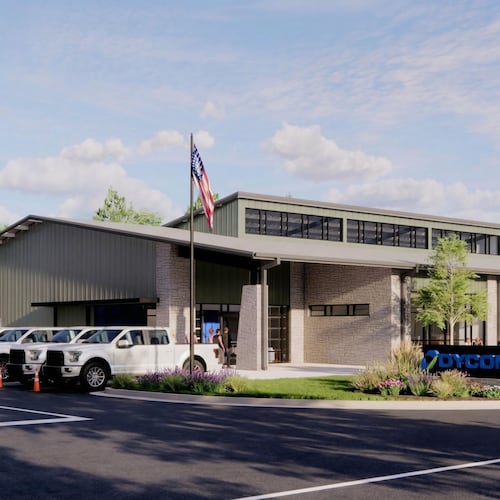 This is a rendering of a planned Dycom workforce training center slated to come to Monroe. The facility will specialize in digital infrastructure and data centers jobs. (Courtesy of Dycom Industries)