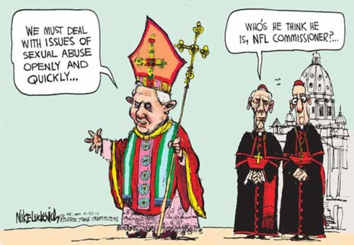 Mile Luckovich cartoons for April 2010