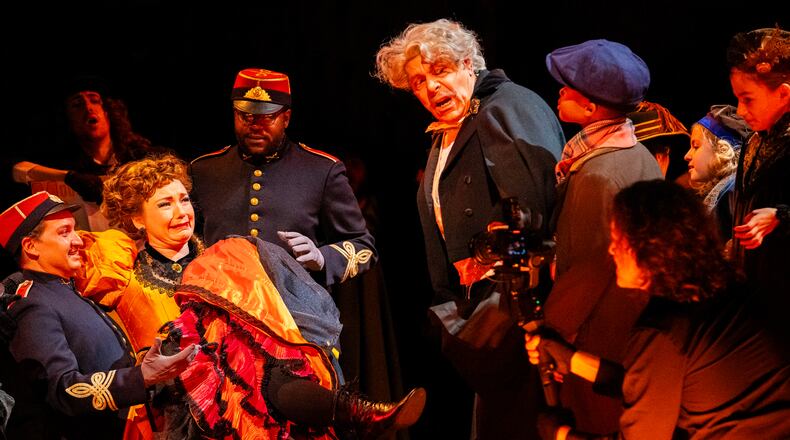 The Atlanta Opera's in house film studio records the dress rehearsal performance of "La Boheme" to be made available for remote streaming. (Olivia Bowdoin for the AJC).