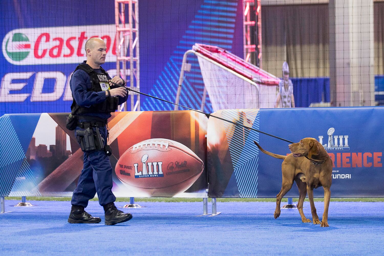 PHOTOS: Security out in force for safe Super Bowl