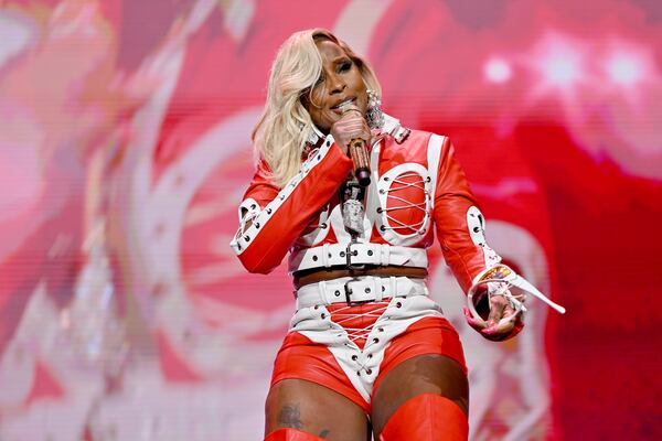 Mary J. Blige, shown performing at State Farm Arena in 2023, is offering a heartfelt thank you to the entertainment industry and her fans with a new album and series of career-spanning live performances. “Gratitude,” her latest album, sets the tone for the latest cross-country tour from the Grammy- and Emmy-winning, Oscar-nominated “Queen of Hip-Hop Soul.” (Getty Images for Strength Of A Woman Festival & Summit)