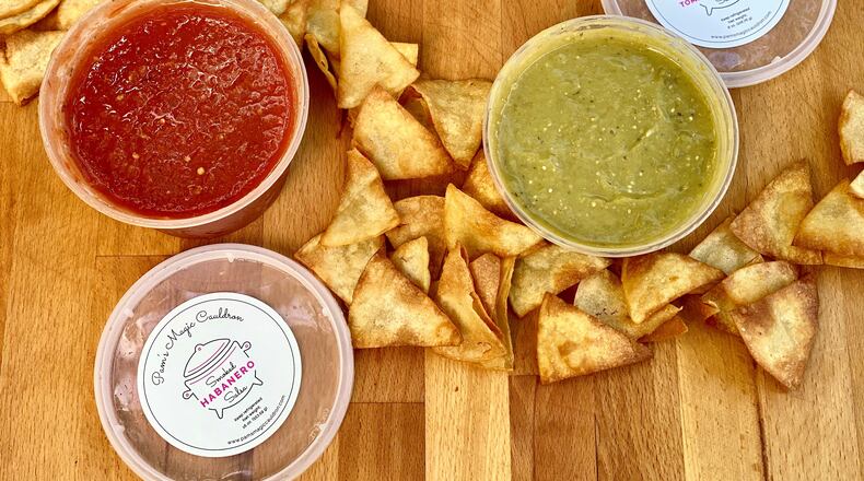 Salsas from Pam’s Magic Cauldron. CONTRIBUTED BY PAMELA ASKERNEESE-HENRY