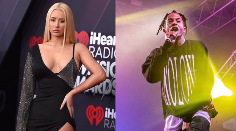 Iggy Azalea (left), Playboi Carti