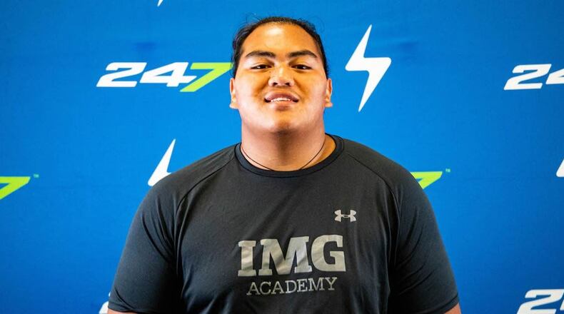 Georgia Tech’s 2024 recruiting class grew to three prospects with the commitment of offensive lineman Santana Alo-Tupuola of IMG Academy in Bradenton, Florida. Alo-Tupuola made his announcement Sunday evening on social media. (Andrew Ivins/247Sports)
