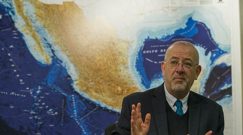 During a news conference Wednesday, Francisco Javier Diaz De Leon, Consul General for Mexico in Atlanta, said that an agreement negotiated with Georgia will help children separated from parents who have been deported or detained because of immigration issues. (ALYSSA POINTER/ALYSSA.POINTER@AJC.COM)