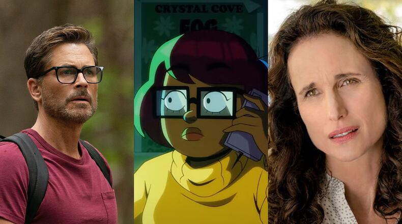 TV this week: Rob Lowe stars in a new Netflix film "Dog One," Mindy Kaling is "Velma" on HBO Max and Andie MacDowell stars in "The Way Home" on Hallmark. NETFLIX/HBO MAX/HALLMARK