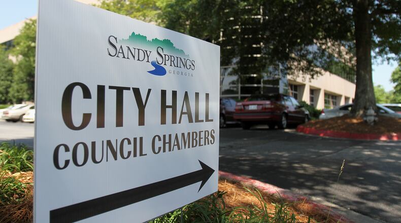 Sandy Springs City Hall in an AJC file photo