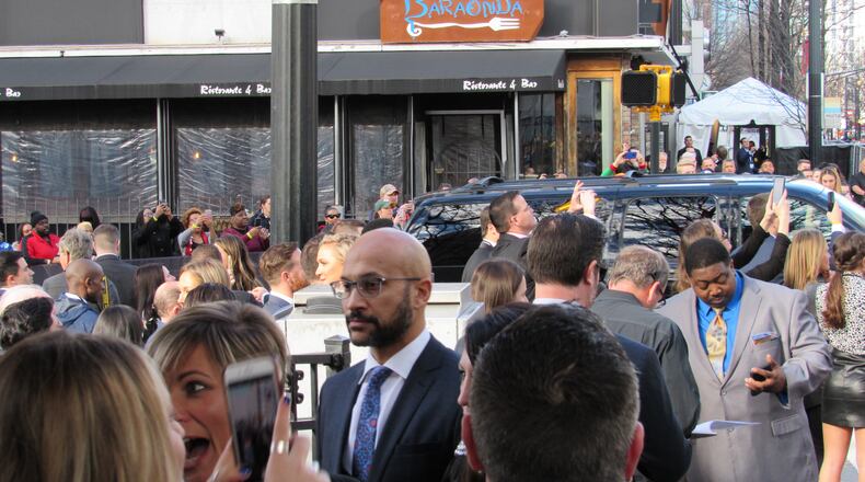 Keega-Michael Key heads for the red carpet. Photo: Jennifer Brett