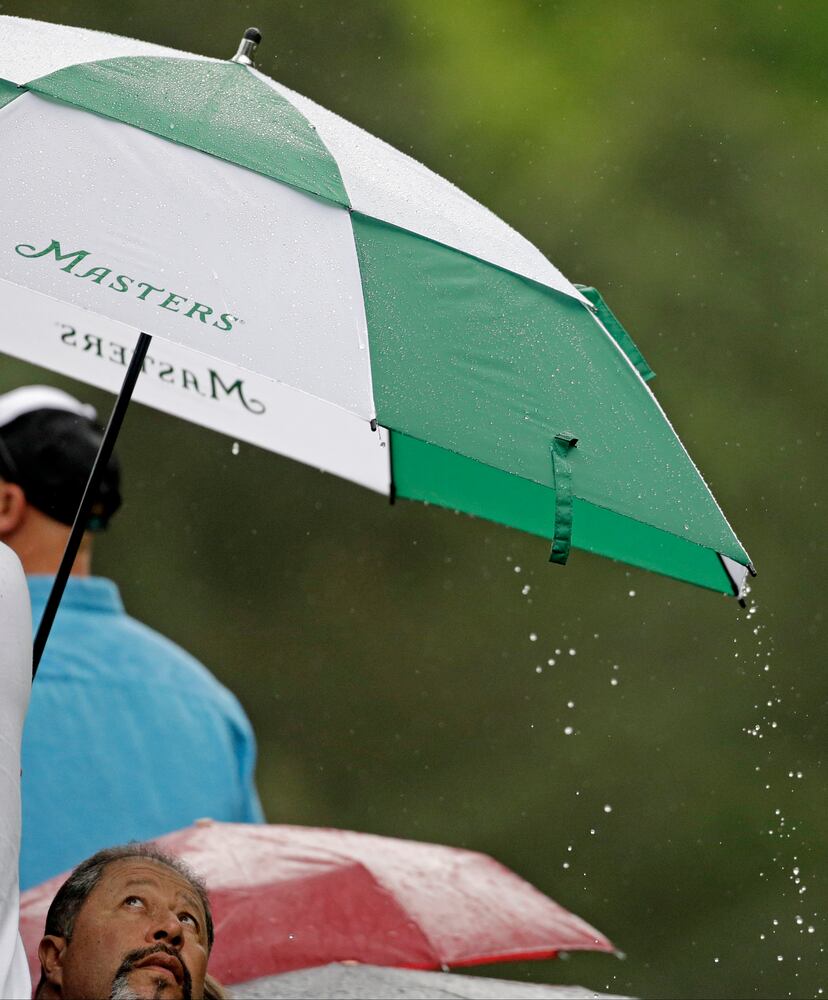 The scene at the Masters, April 12
