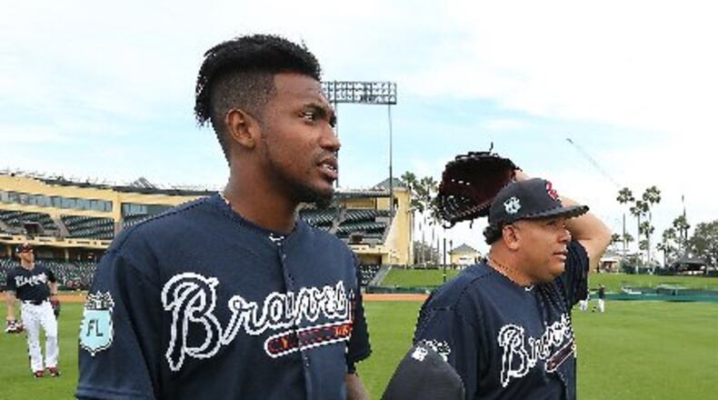 Julio Teheran (left) anchors a Braves pitching staff that added Bartolo Colon. Curtis Compton/ccompton@ajc.com