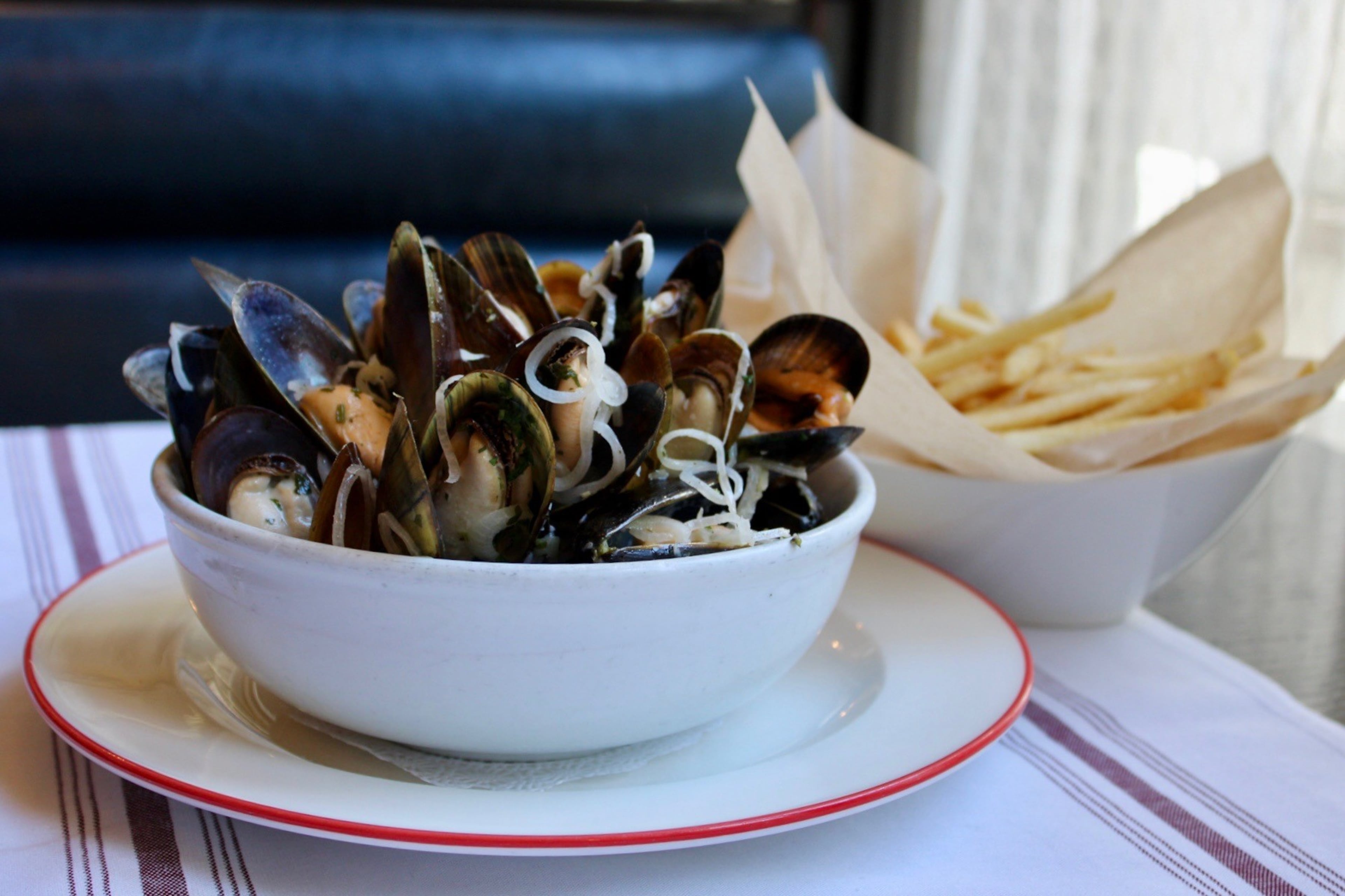 Bistro Niko's dish mussels "Le Coze" comes with bread, so order fries for a full moules frites experience. (Courtesy of Bistro Niko)