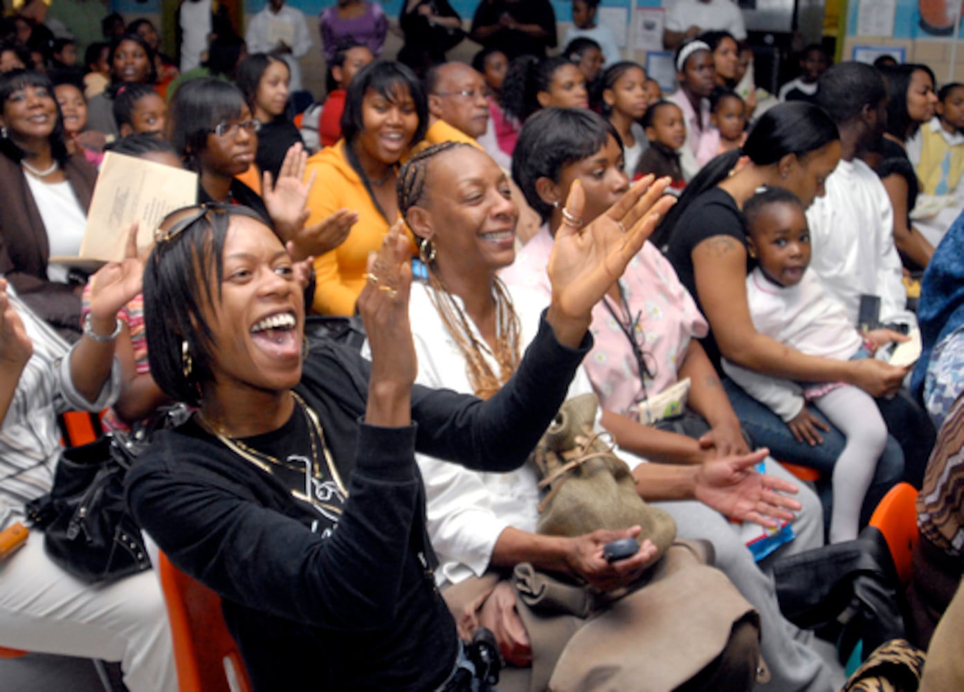 Chris Tucker, T-Boz judge talent show at Snapfinger Elementary