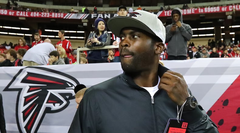 Michael Vick returned to the Georgia Dome in January for the franchise's final regular-season game in the facility.