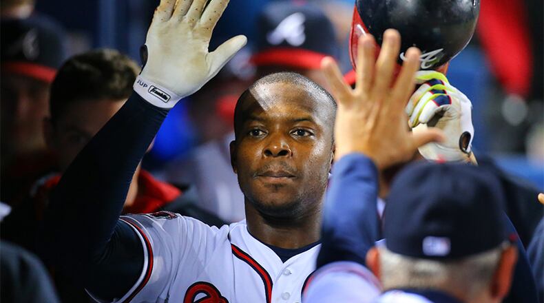 In two seasons in Atlanta, Justin Upton led the Braves with 56 home runs.