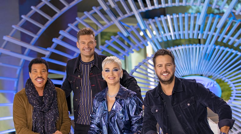 AMERICAN IDOL - Music industry legends and all-star judges Luke Bryan, Katy Perry and Lionel Richie, along with Emmy(r) winning producer and host Ryan Seacrest were on hand when ABC's "American Idol" continued its search for the next singing sensation as auditions continued this week in Coeur d'Alene, ID. "American Idol" is returning to The ABC Television Network for the 2018-2019 season, after first making its return to airwaves as the No. 1 reality show launch for its inaugural season on the network during the 2017-2018 season. (ABC/Josh Vertucci)
LIONEL RICHIE, RYAN SEACREST, KATY PERRY, LUKE BRYAN