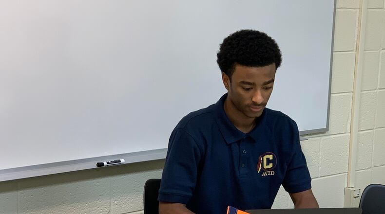 Creekside High senior Raymond Brown Jr. is a dual-enrollment student with a new program forged with Clayton State University.
