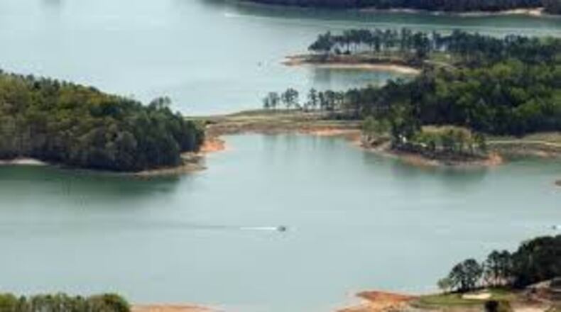 The water level at Lake Lanier has risen after winter rains.