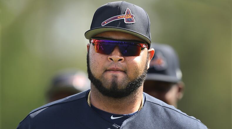 Braves rookie lefty Luiz Gohara was scratched from a Triple-A start Monday and could be headed to the major league bullpen this week. (Curtis Compton/ccompton@ajc.com)