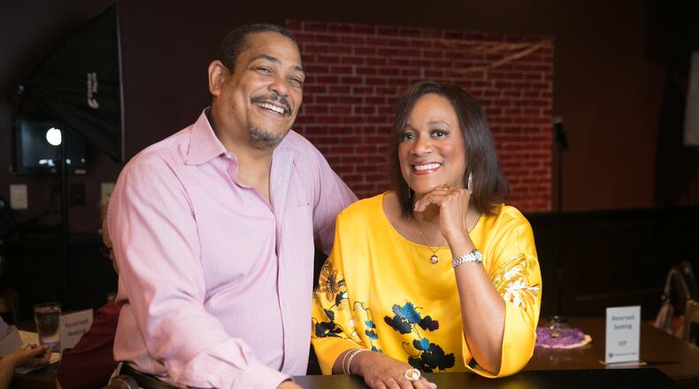 Robert Joseph and Sandra Briggs of RLJ Productions put on the Get Your Laugh On Comedy Show at the Hudson Grille Tuesday, June 5, 2018, in Sandy Springs, Ga.