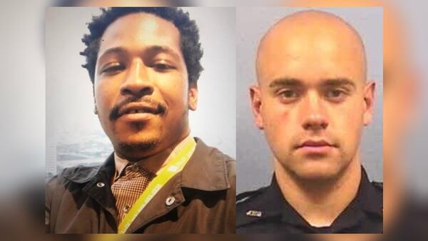 Rayshard Brooks (left), Garrett Rolfe