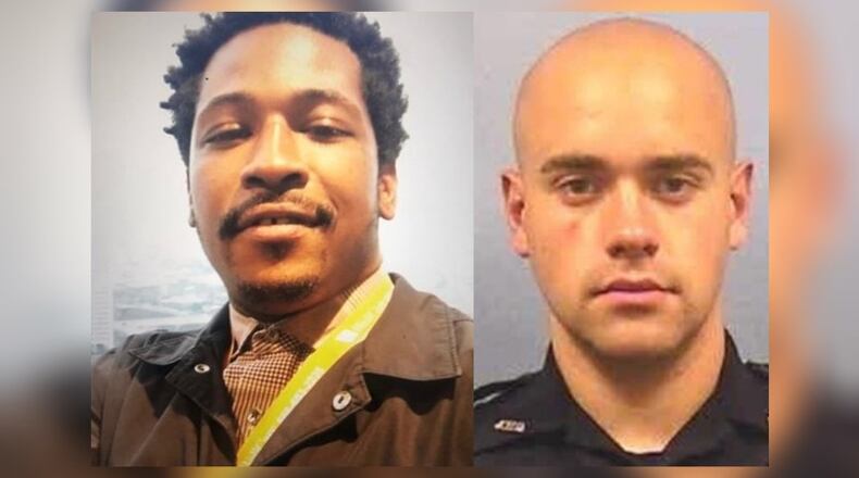 Rayshard Brooks and Garrett Rolfe