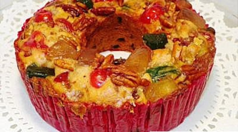 Benson’s fruitcakes, baked in Georgia, are available during the holidays at most Cracker Barrel Old Country Stores. CONTRIBUTED