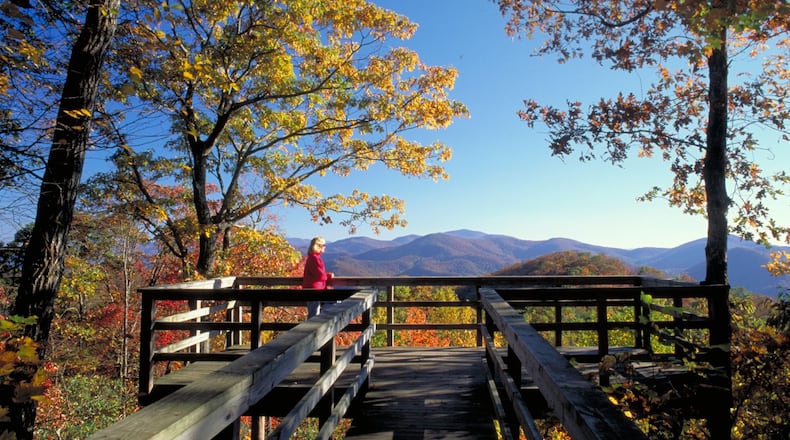 Take a deep breath and enjoy peaceful, gorgeous scenery this fall at Black Rock Mountain State Park in Mountain City. CONTRIBUTED BY GEORGIA STATE PARKS